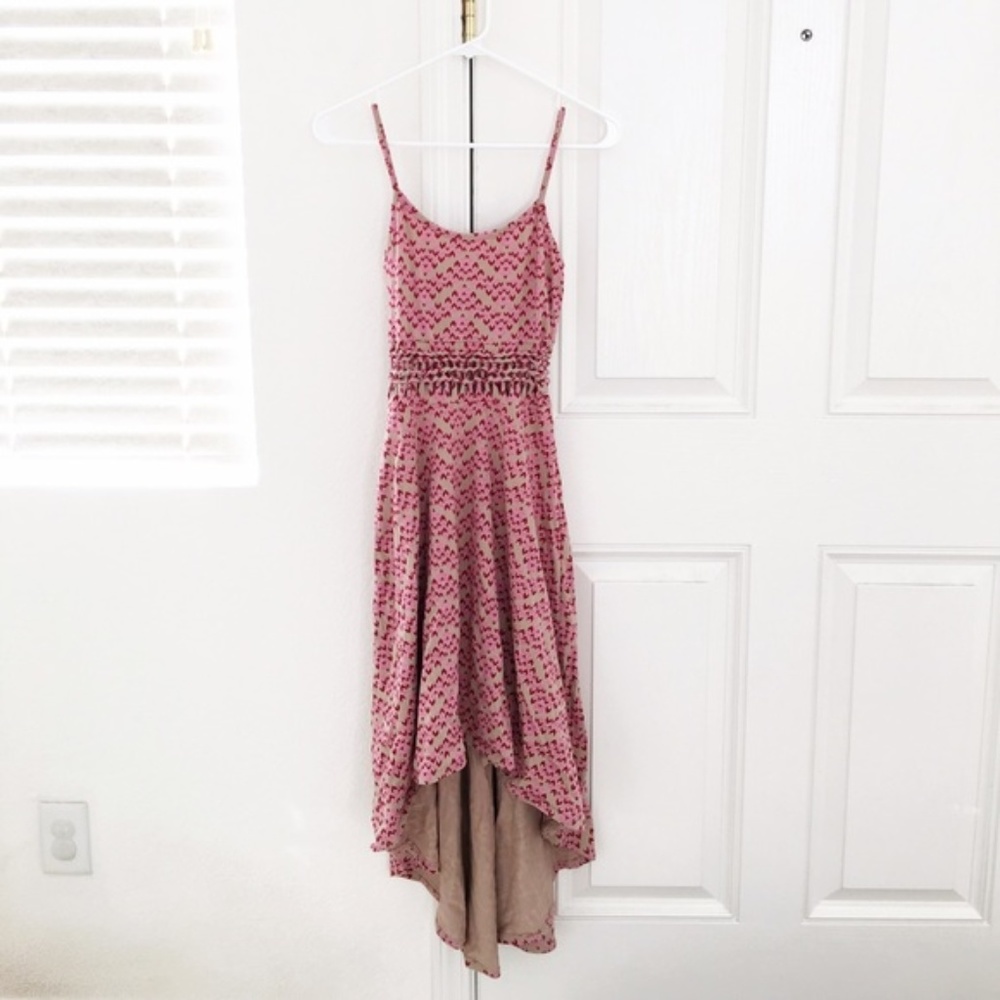 American Rag Hi Low Dress w/Flirty Waist Cutout